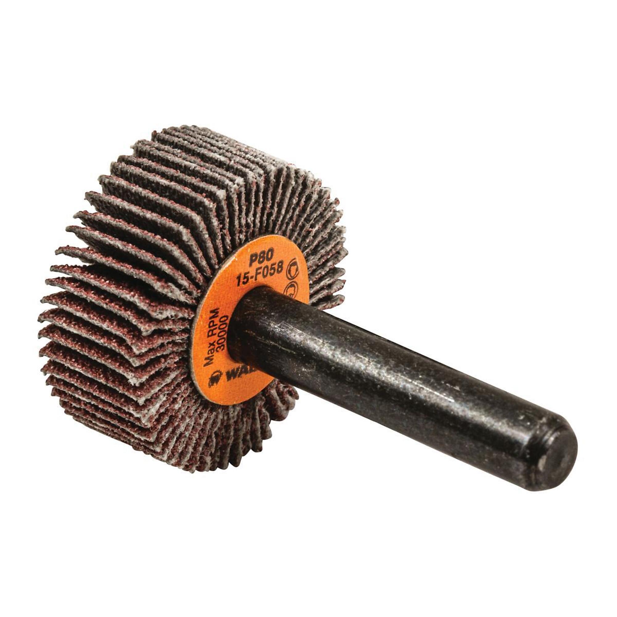 Walter Coolcut Flap Wheels — 1in. x 3/8in., GR80, General Purpose, 10 Pcs, Model# 15F058